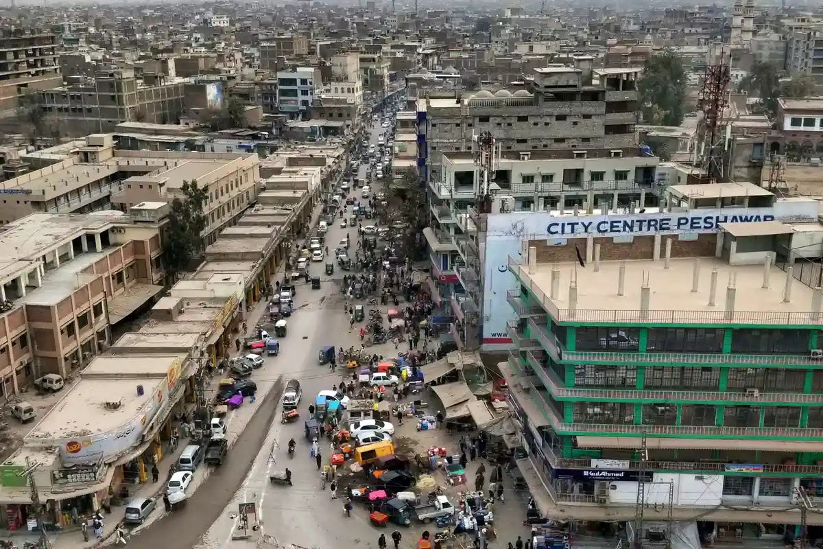 پشاور شہر کا مرکز