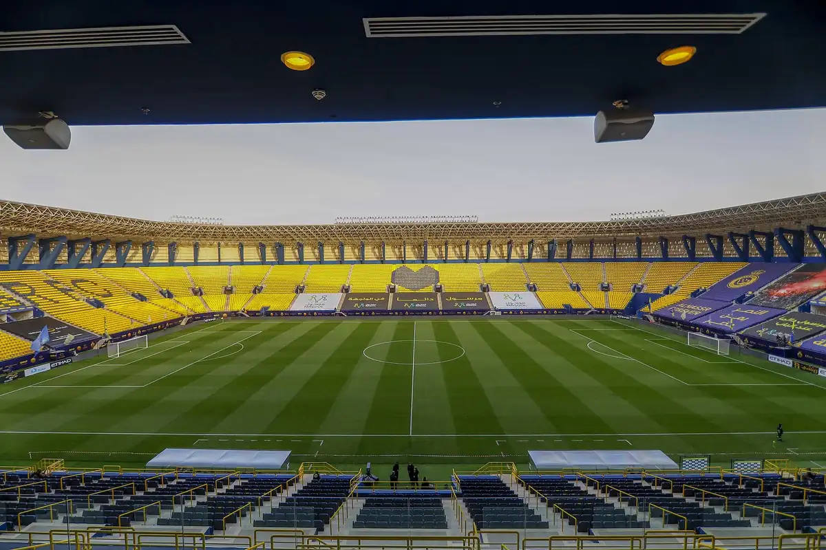Inside Al-Awwal Park, Al-Nassr's home stadium, in a file photo