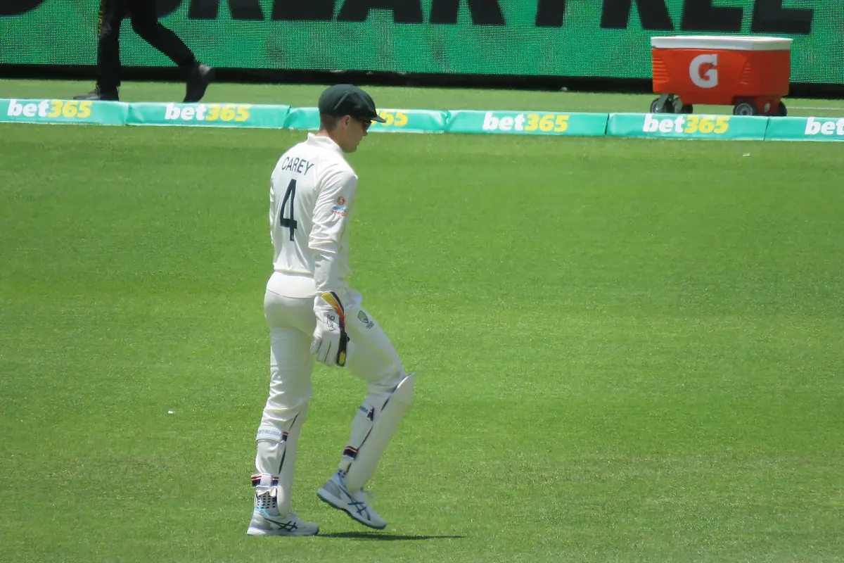 Alex Carey celebrating a century for Australia
