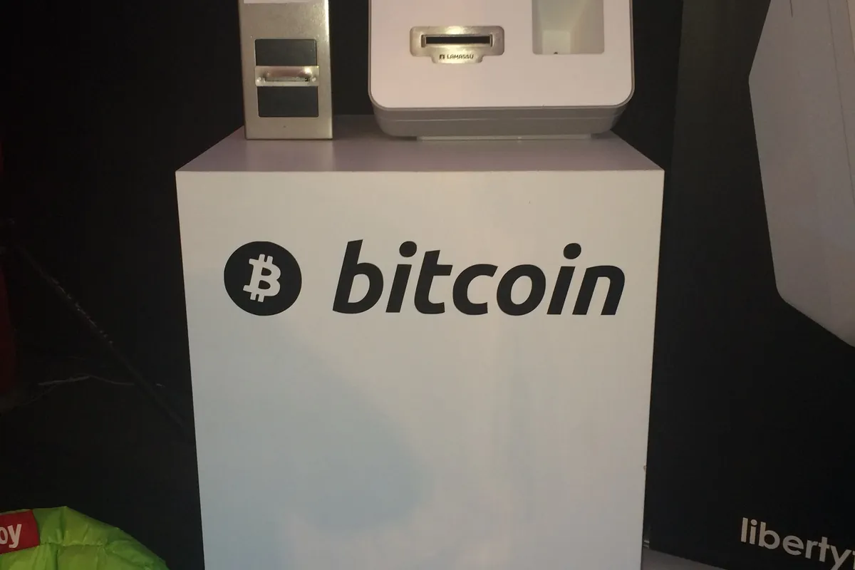 A Bitcoin ATM at a conference