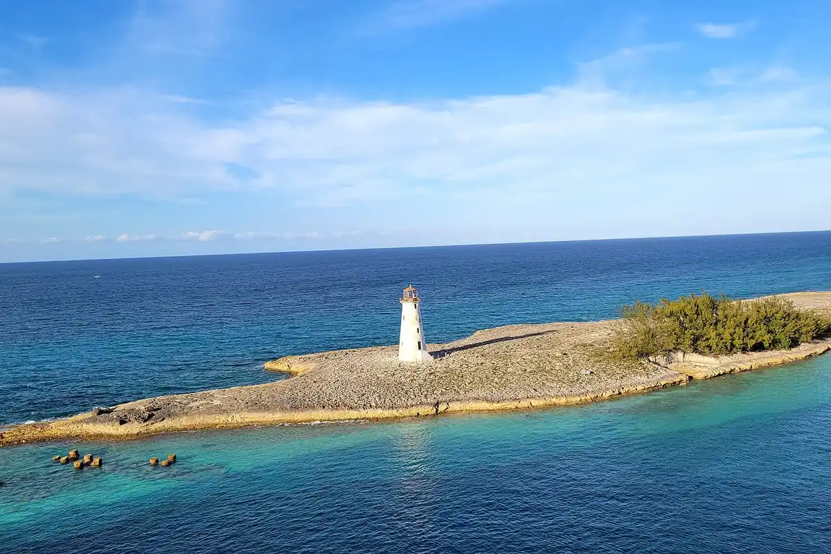 Nassau harbour in the Bahamas