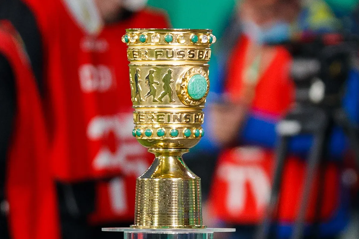 DFB-Pokal action in a file photo from an earlier tie