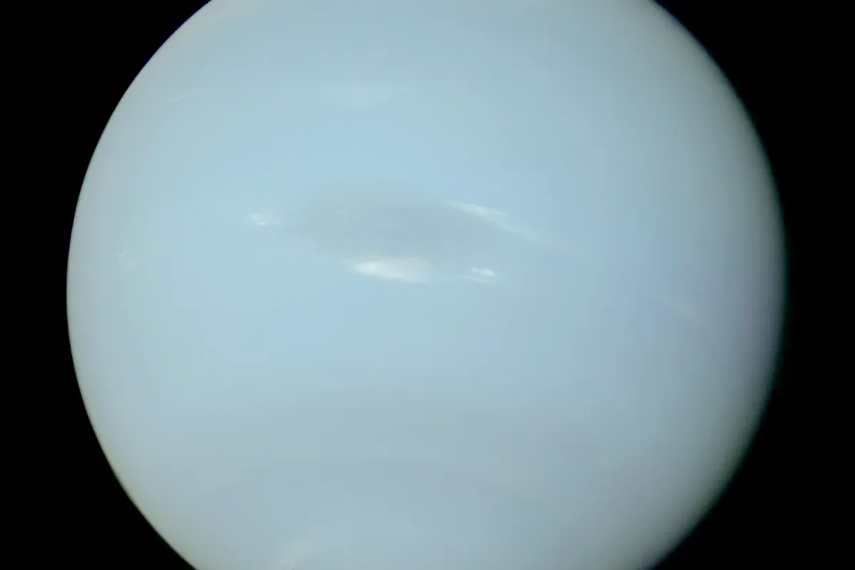 Neptune photographed by the Voyager 2 spacecraft