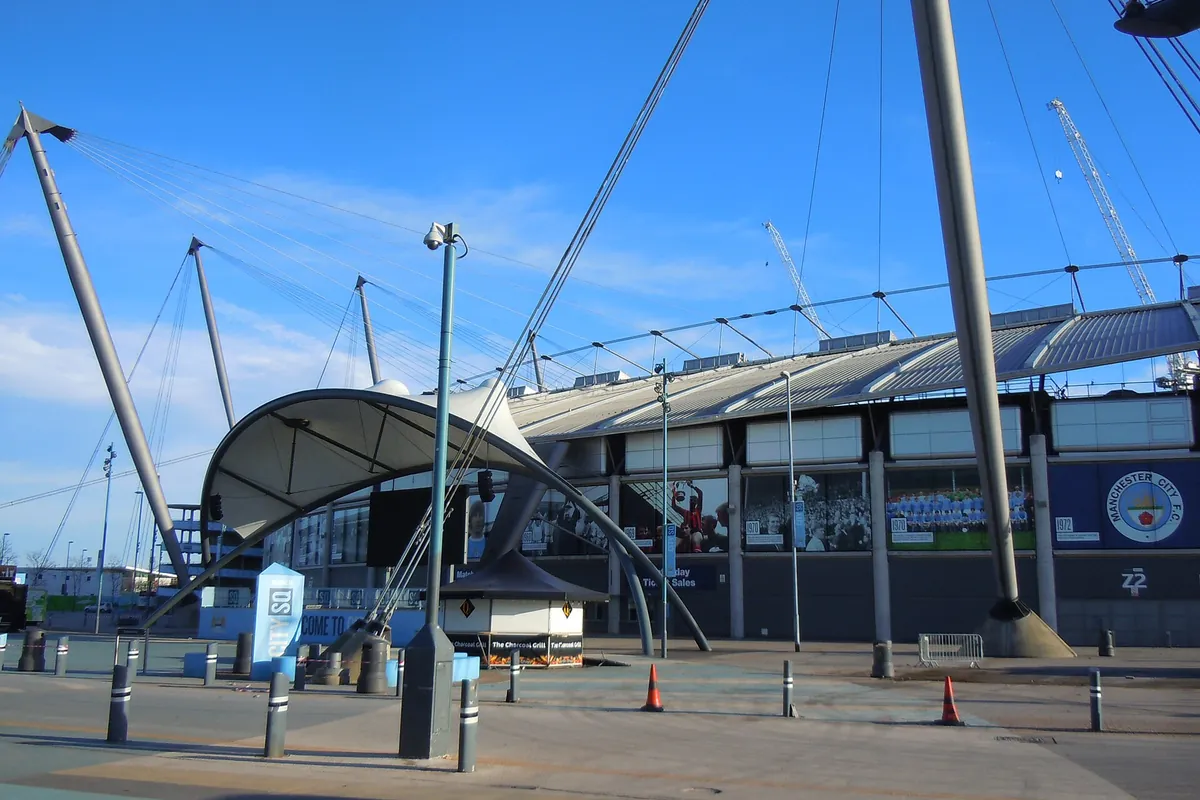 The Etihad Stadium in Manchester, home of Manchester City