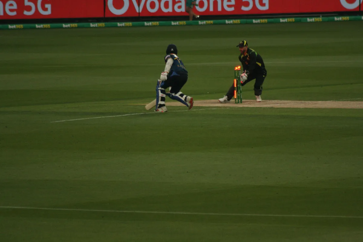 Sri Lanka captain Kusal Mendis batting during a T20 international at the Melbourne Cricket Ground