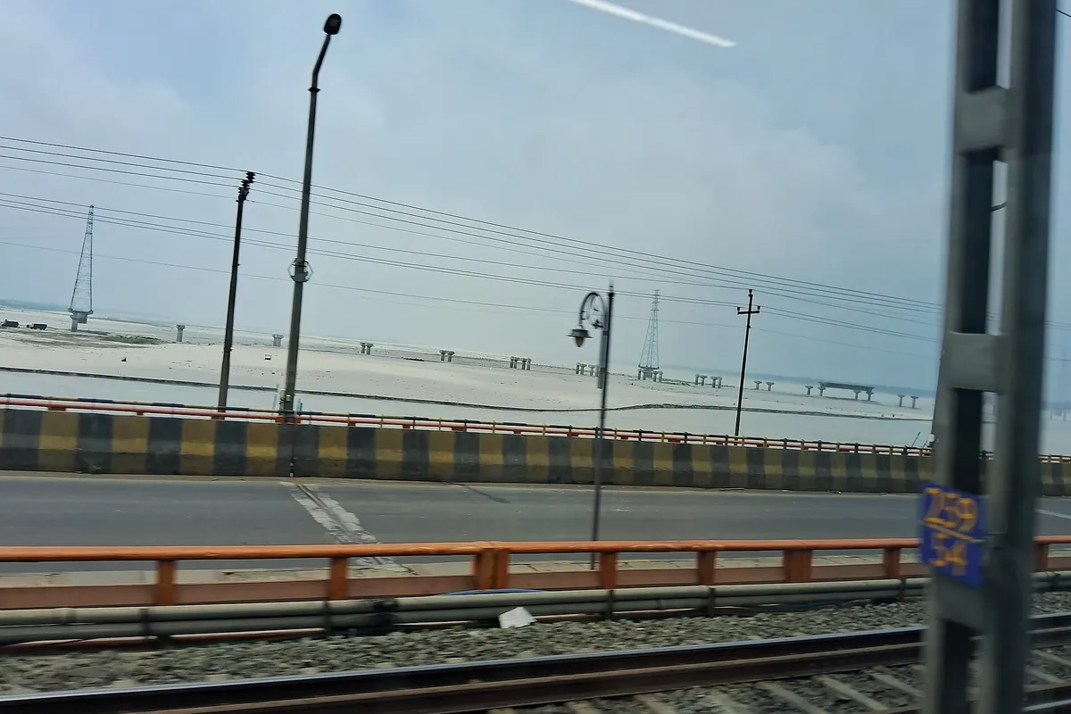 فراکا کے مقام پر گنگا دریا