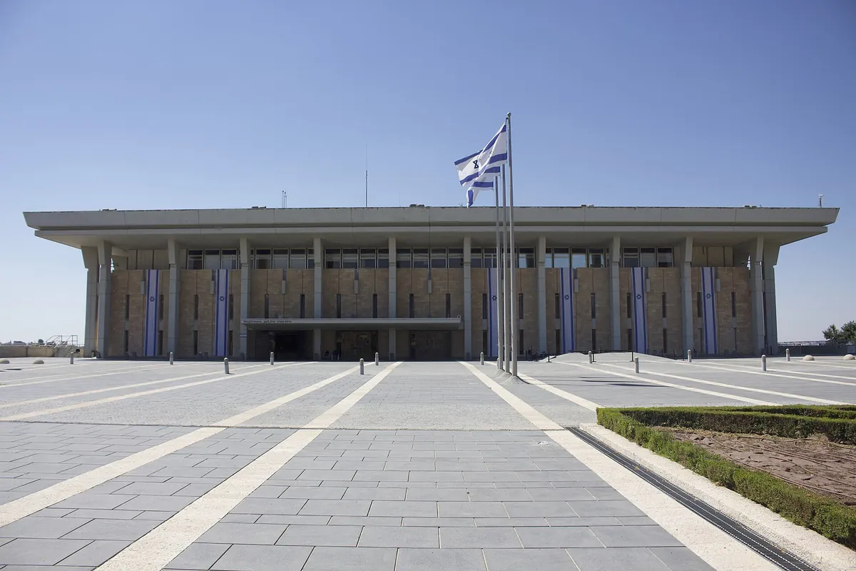 The Knesset building in Jerusalem, home of Israel's parliament