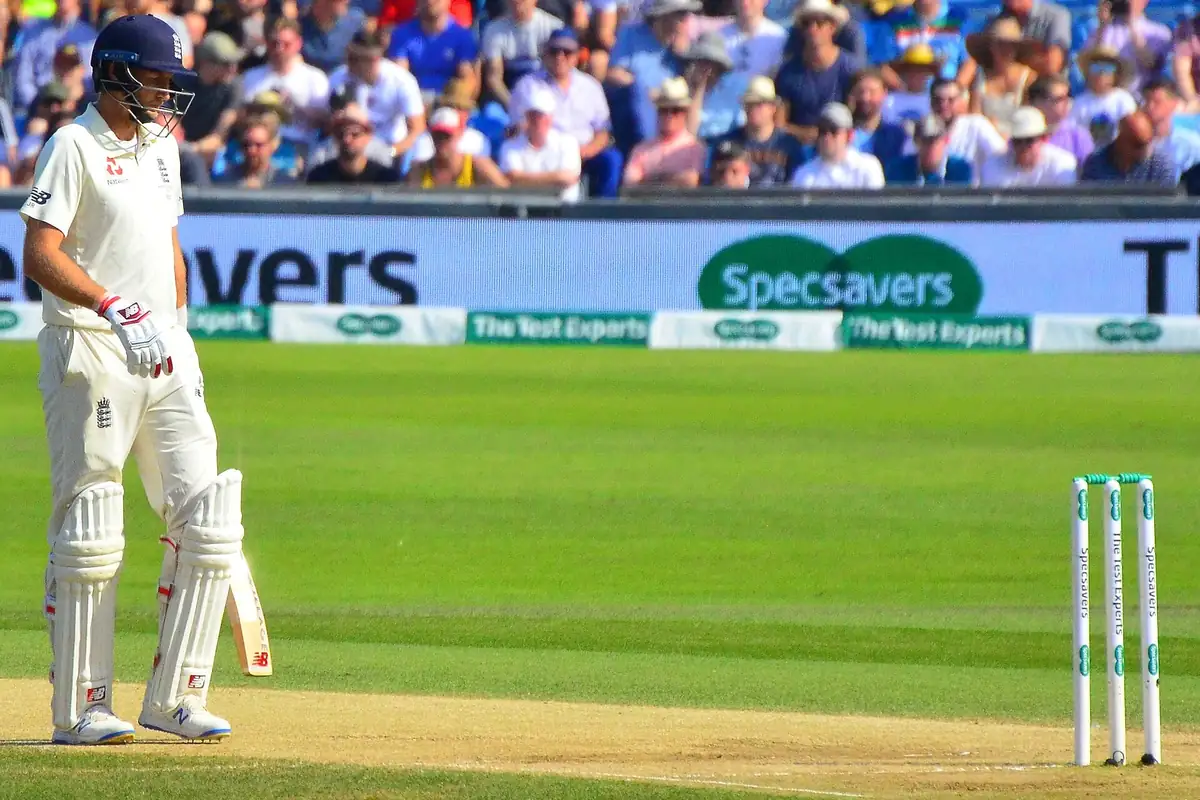 Joe Root playing for England