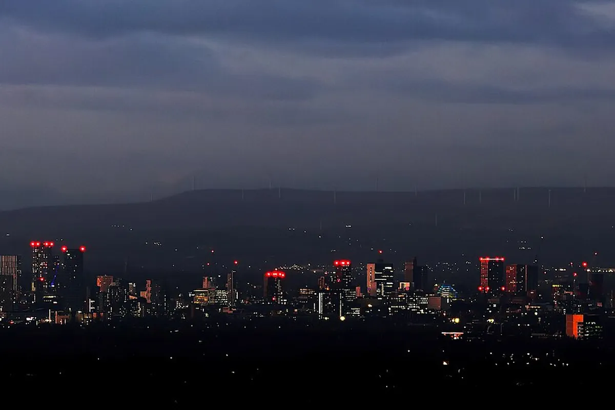 The Manchester city skyline