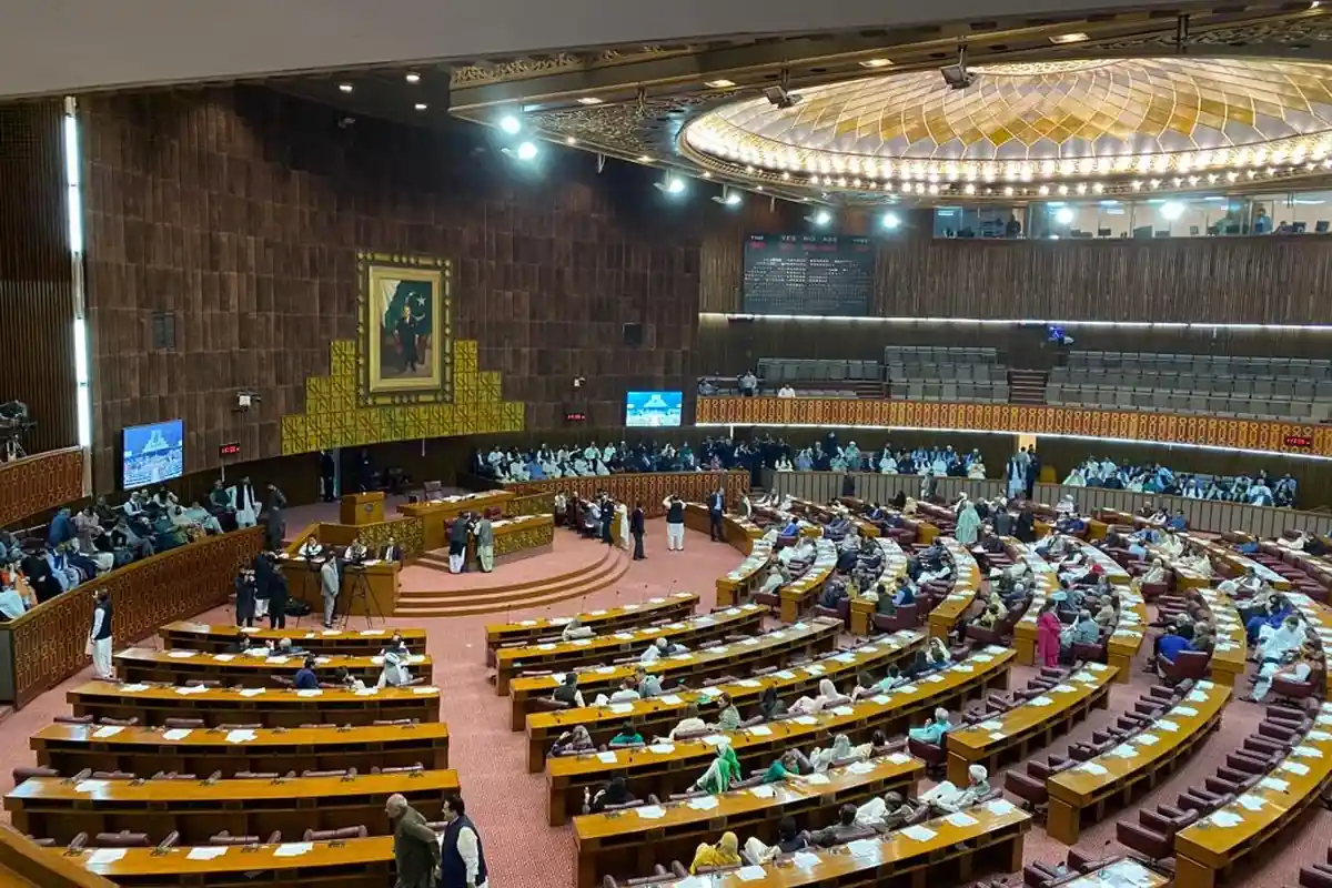 The National Assembly hall in session