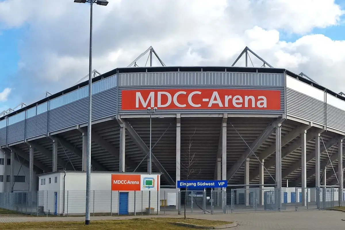 The MDCC Arena, home of 1. FC Magdeburg