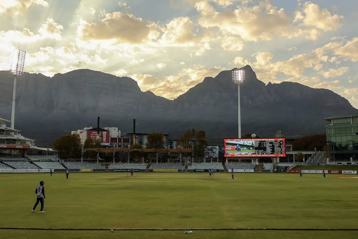 Newlands cricket ground in Cape Town