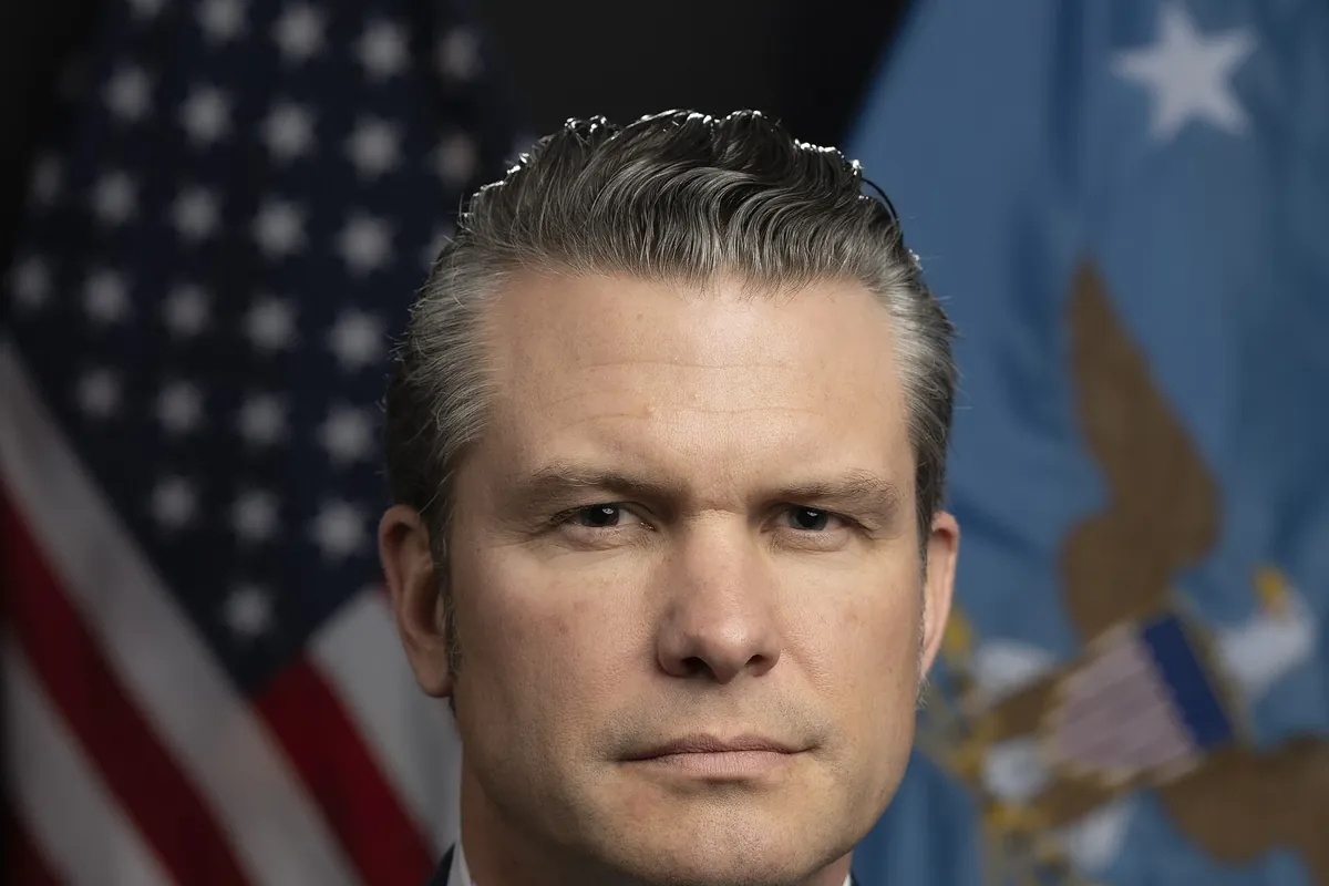 US Defence Secretary Pete Hegseth (official portrait)
