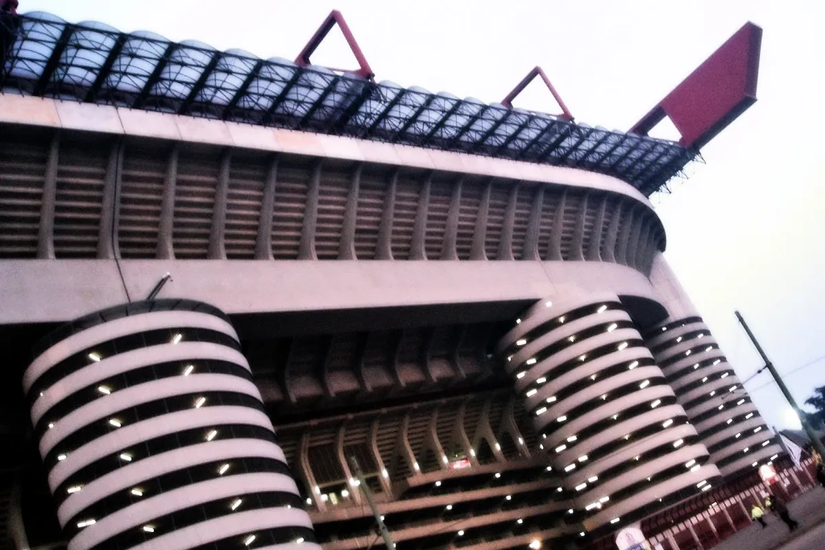 The San Siro stadium exterior in a file photo