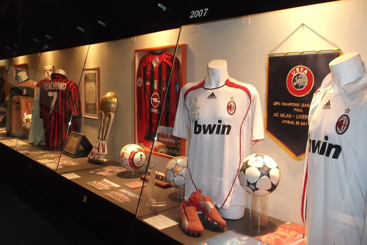 Inside San Siro in a file photo