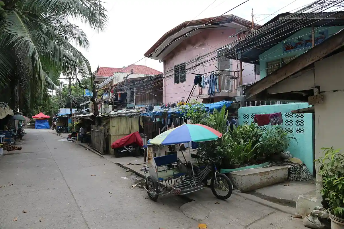 A tricycle parked on a street in the Philippines