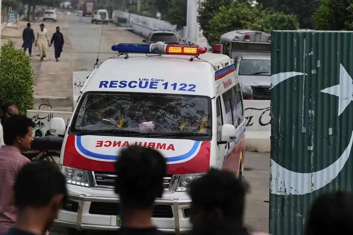 A Rescue 1122 ambulance on duty in Pakistan