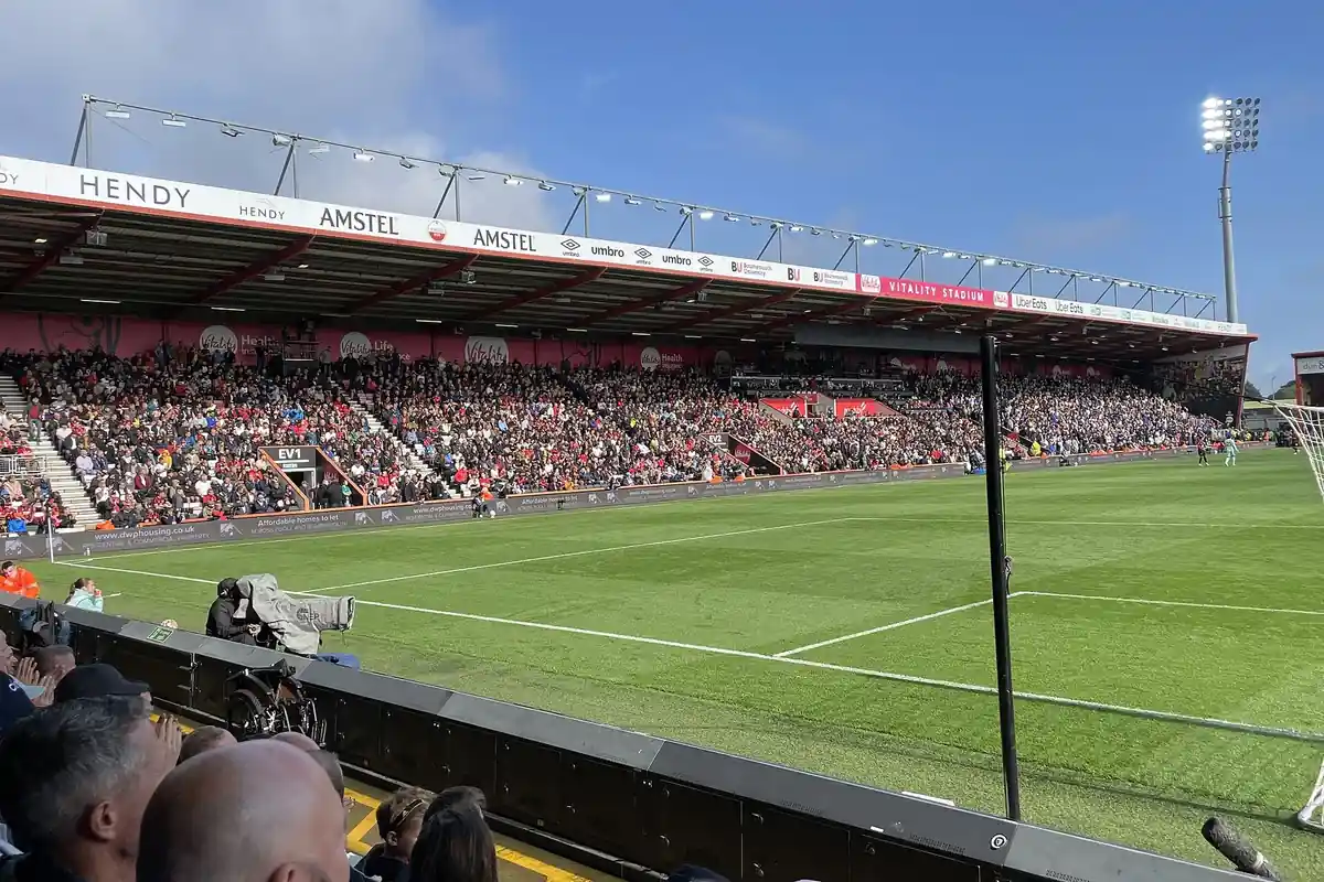 The East Stand of the Vitality Stadium in a file photo
